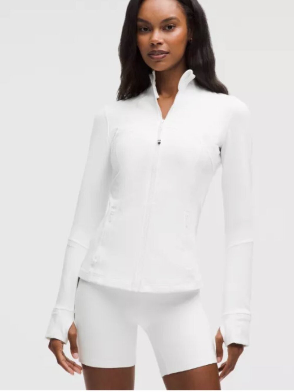 Lululemon Define Jacket *Luon White Zip-Front Athletic Jacket 6